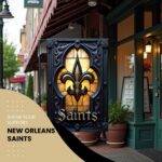 New Orleans Saints Outdoor Banner – Ideal for Tailgating & Home Use