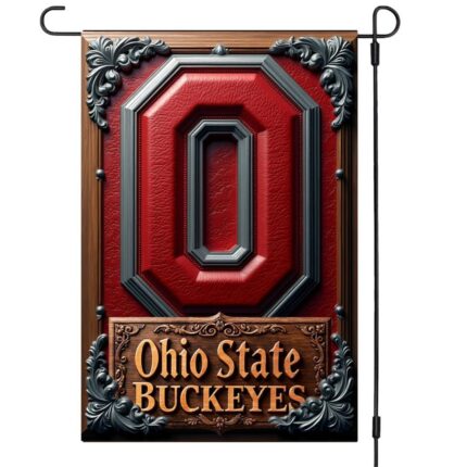 Ohio State Buckeyes Garden Flag – 12"x18" Double-Sided Outdoor Banner