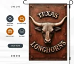Texas Longhorns garden flag