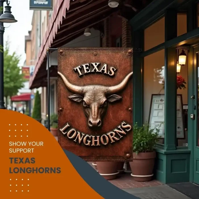 Texas Longhorns garden flag