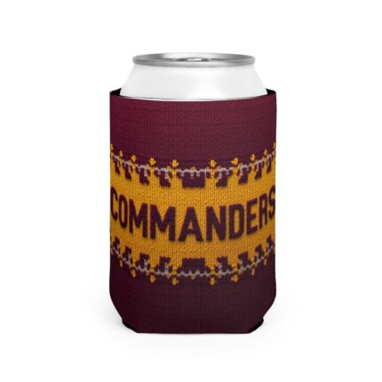 Washington Commanders Can Cooler – Insulated 12oz Drink Sleeve for Tailgating & Game Day