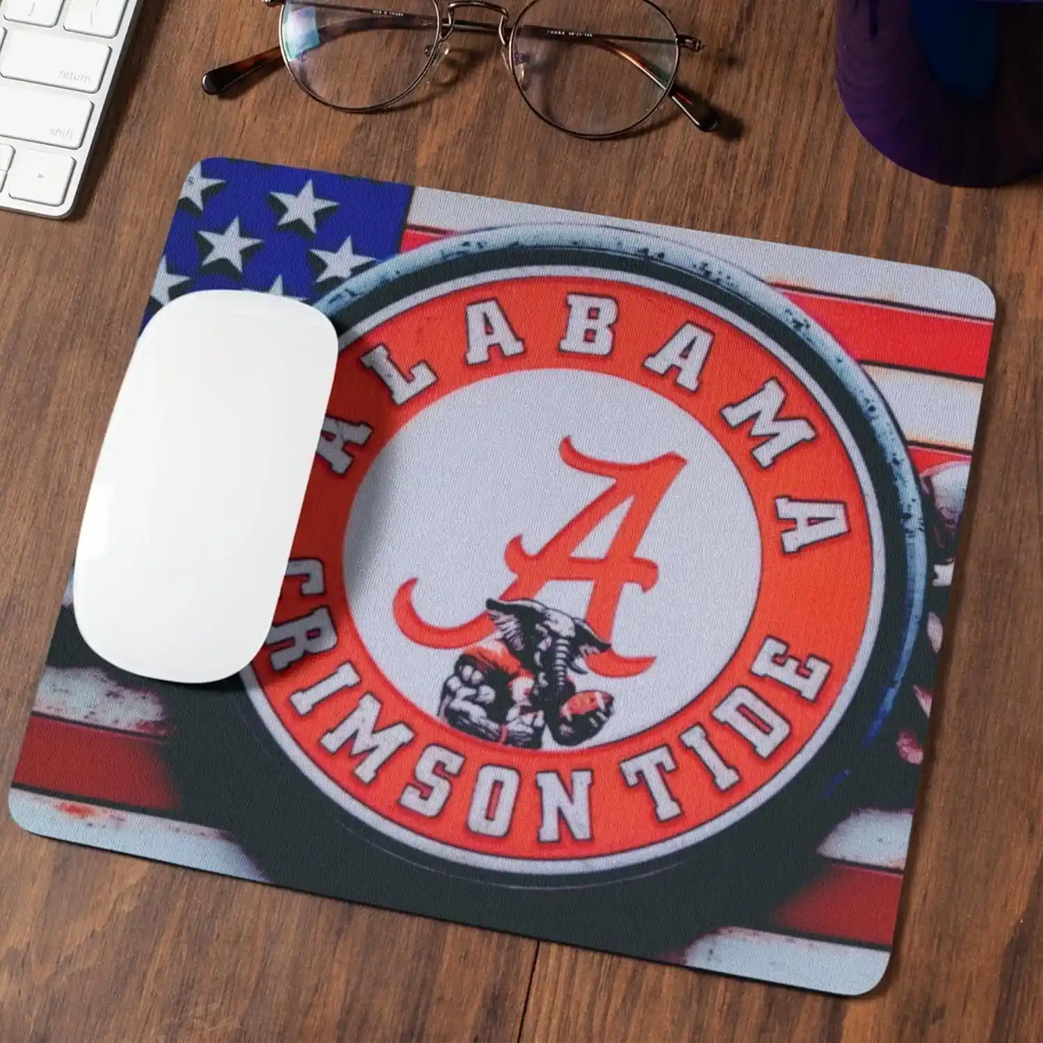 alabama crimson tide mouse pad (2) alabama crimson tide mouse pad