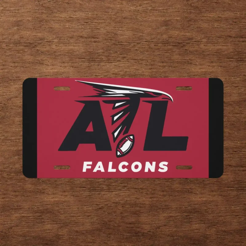 atlanta falcons atl logo license plate