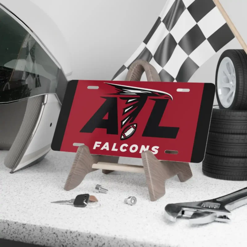 atlanta falcons atl logo license plate