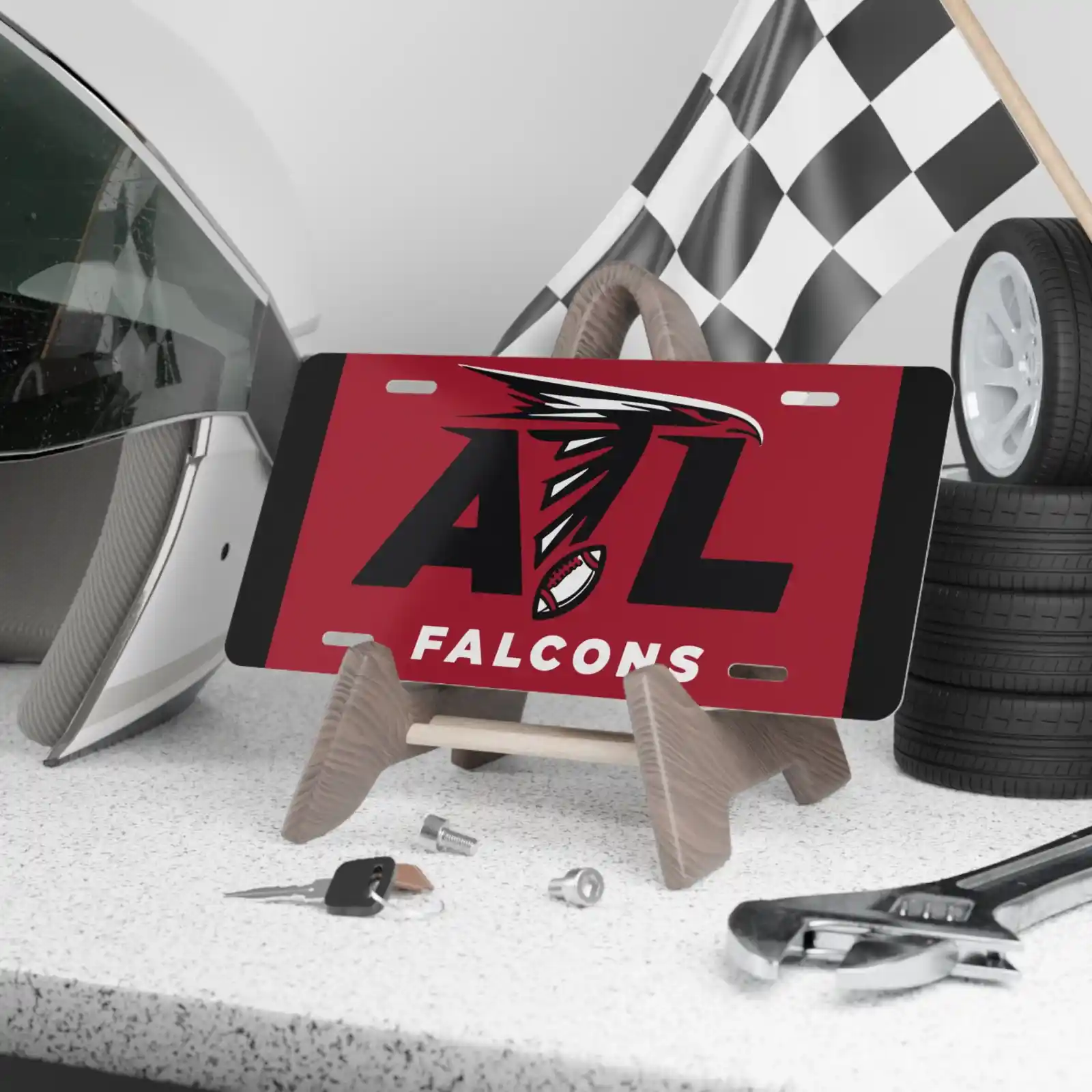 atlanta falcons atl logo license plate atlanta falcons atl logo license plate
