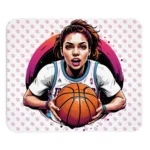 basketball mouse pad female player