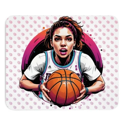 basketball mouse pad female player