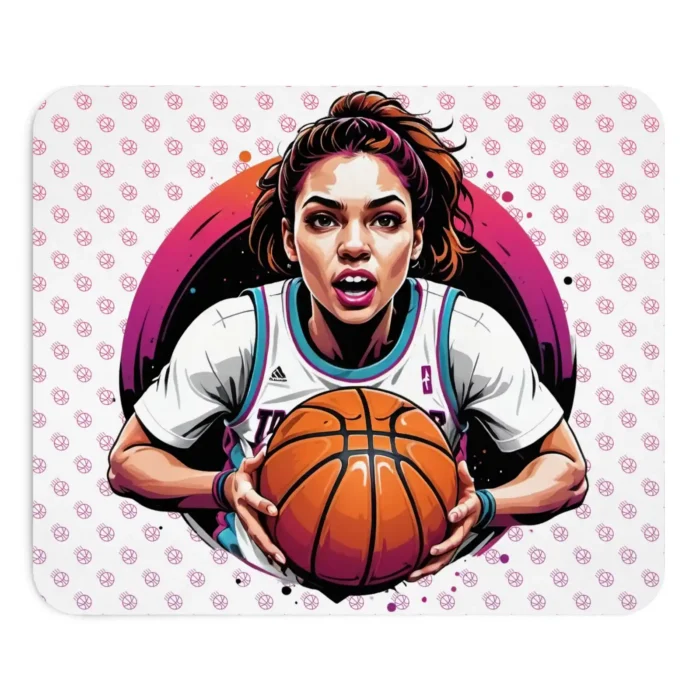 basketball mouse pad female player