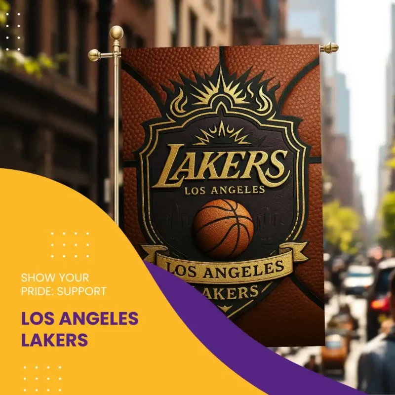Los Angeles Lakers Garden Flag