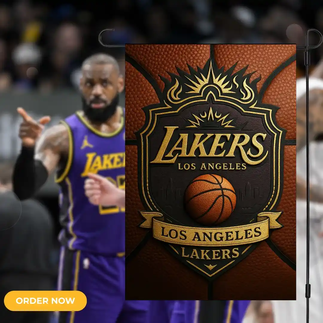 Los Angeles Lakers Garden Flag Los Angeles Lakers Garden Flag