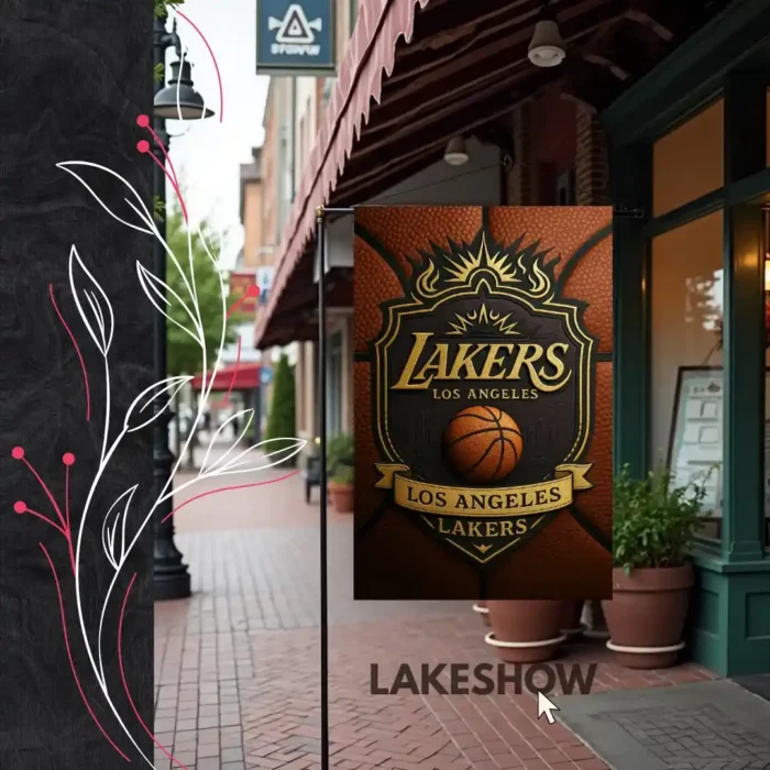 Los Angeles Lakers Garden Flag