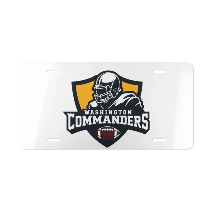 Washington Commanders Front License Plate 6"x12" Aluminum Vanity Tag NFL Fan