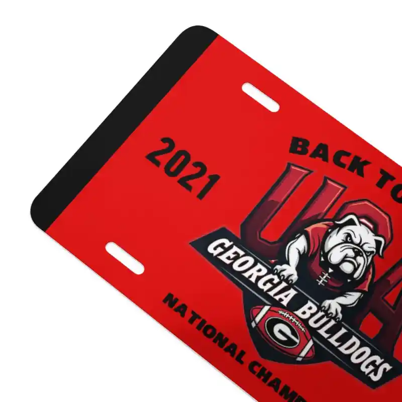 Georgia Bulldogs Front License Plate | Red UGA Vanity Car Tag 6"x12" | NCAA Fan Georgia Bulldogs Front License Plate | Red UGA Vanity Car Tag 6"x12" | NCAA Fan