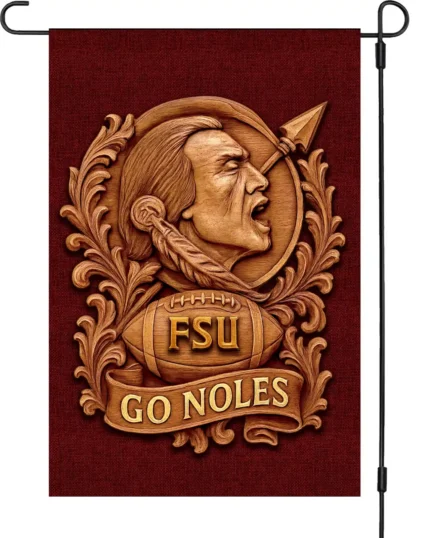 Florida State Seminoles Garden Flag 12"x18" FSU GO NOLES Double-Sided NCAA