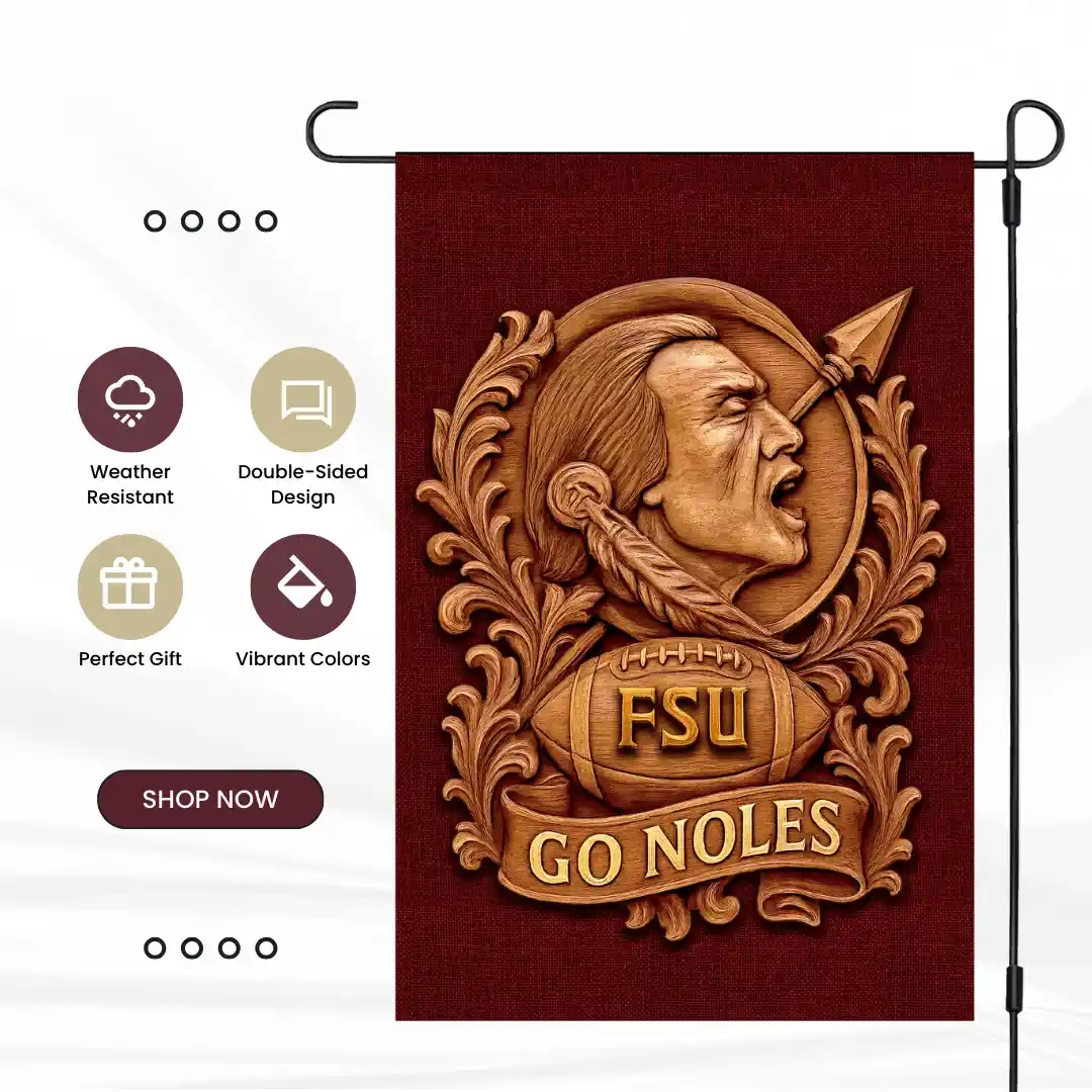 Florida State Seminoles Garden Flag 12"x18" FSU GO NOLES Double-Sided NCAA Florida State Seminoles Garden Flag 12"x18" FSU GO NOLES Double-Sided NCAA