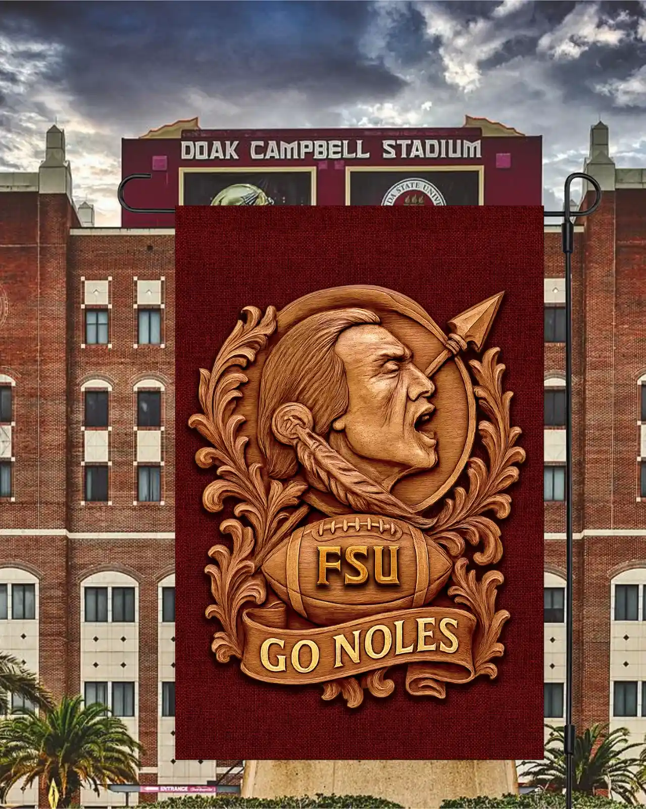 Florida State Seminoles Garden Flag 12"x18" FSU GO NOLES Double-Sided NCAA Florida State Seminoles Garden Flag 12"x18" FSU GO NOLES Double-Sided NCAA