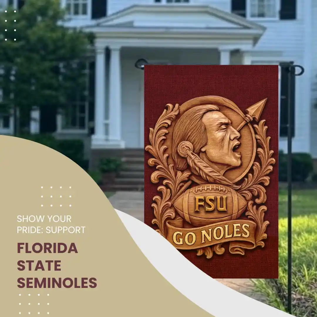 Florida State Seminoles Garden Flag 12"x18" FSU GO NOLES Double-Sided NCAA Florida State Seminoles Garden Flag 12"x18" FSU GO NOLES Double-Sided NCAA