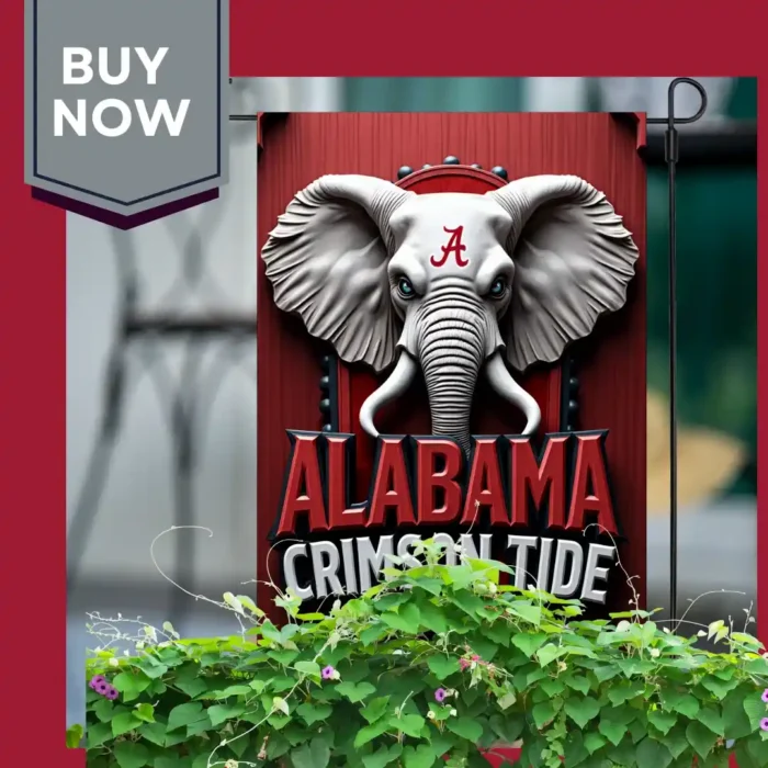 Alabama Crimson Tide garden flag