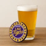 LSU Tigers Car Coasters | 2-Pack Cup Holder | Geaux Tigers