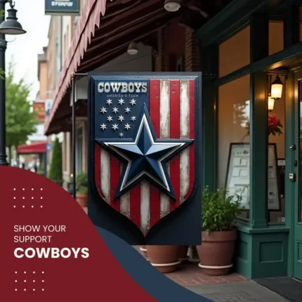 Dallas Cowboys Garden Flag 12"x18" NFL Outdoor Banner Double-Sided Patriotic