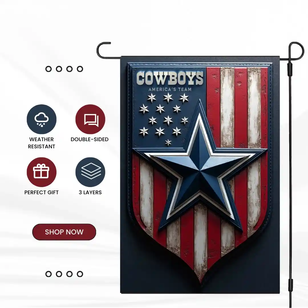 Dallas Cowboys Garden Flag 12"x18" NFL Outdoor Banner Double-Sided Patriotic Dallas Cowboys Garden Flag 12"x18" NFL Outdoor Banner Double-Sided Patriotic
