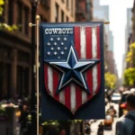 Dallas Cowboys Garden Flag 12"x18" NFL Outdoor Banner Double-Sided Patriotic