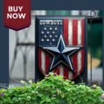 Dallas Cowboys Garden Flag 12"x18" NFL Outdoor Banner Double-Sided Patriotic