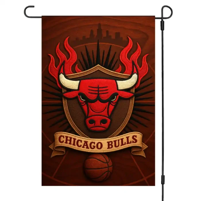 Chicago Bulls Garden Flag – Double-Sided 12x18 Outdoor Banner