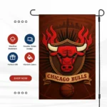 Chicago Bulls Garden Flag – Double-Sided 12x18 Outdoor Banner