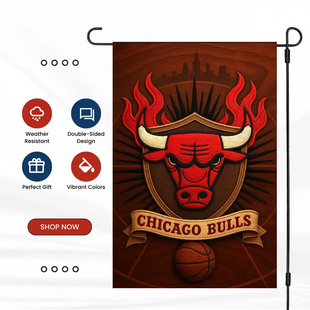 Chicago Bulls Garden Flag – Double-Sided 12x18 Outdoor Banner Chicago Bulls Garden Flag – Double-Sided 12x18 Outdoor Banner