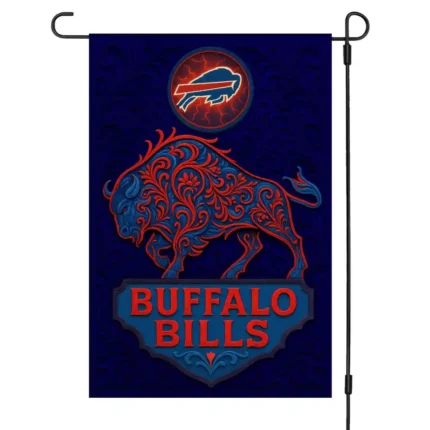 Buffalo Bills Garden Flag 12"x18" NFL Yard Banner Double-Sided Outdoor Fan Decor