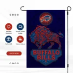 Buffalo Bills Garden Flag 12"x18" NFL Yard Banner Double-Sided Outdoor Fan Decor