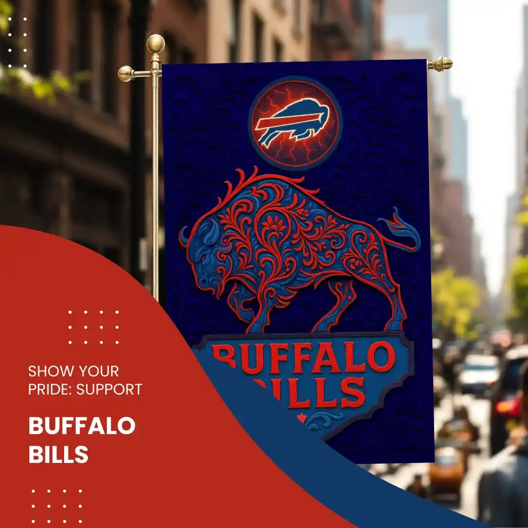 Buffalo Bills Garden Flag 12"x18" NFL Yard Banner Double-Sided Outdoor Fan Decor Buffalo Bills Garden Flag 12"x18" NFL Yard Banner Double-Sided Outdoor Fan Decor