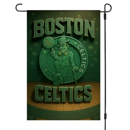 Boston Celtics Garden Flag 12"x18" NBA Yard Banner Double-Sided Outdoor Fan Gift