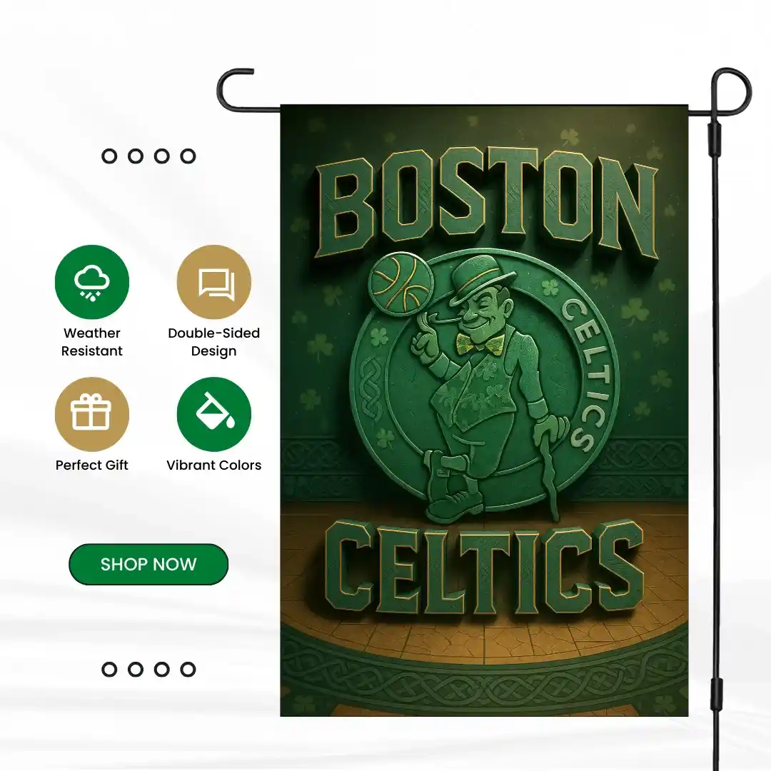 Boston Celtics Garden Flag 12"x18" NBA Yard Banner Double-Sided Outdoor Fan Gift Boston Celtics Garden Flag 12"x18" NBA Yard Banner Double-Sided Outdoor Fan Gift