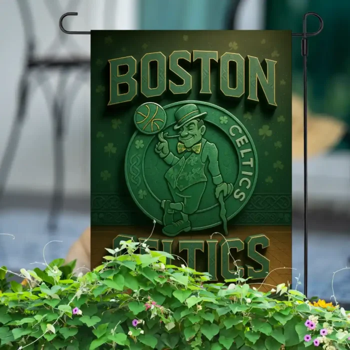 Boston Celtics Garden Flag 12"x18" NBA Yard Banner Double-Sided Outdoor Fan Gift