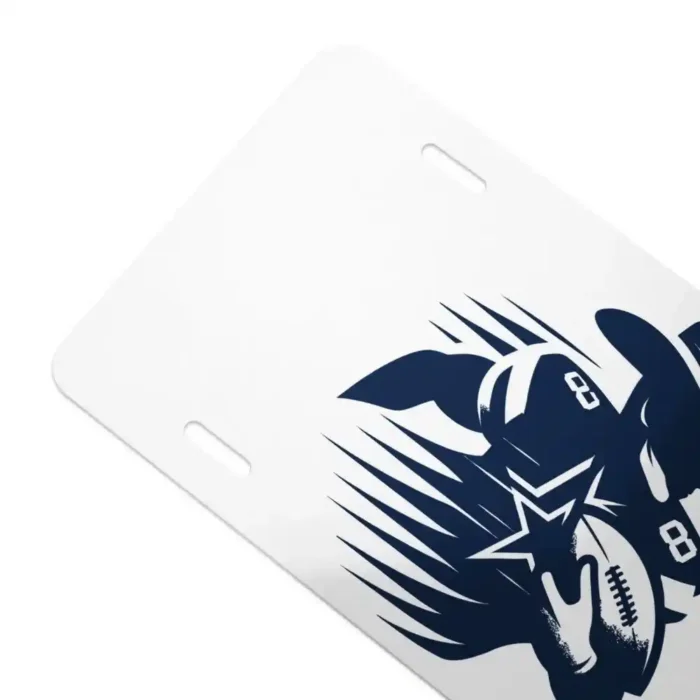 Cowboy Football Player License Plate – Dallas TX Team Car Tag