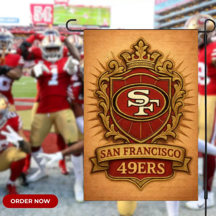 San Francisco 49ers Garden Flag 12"x18" NFL Double-Sided Outdoor Yard Banner Dec - Image 4