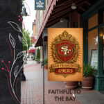 San Francisco 49ers Garden Flag 12"x18" NFL Double-Sided Outdoor Yard Banner Dec - Image 5