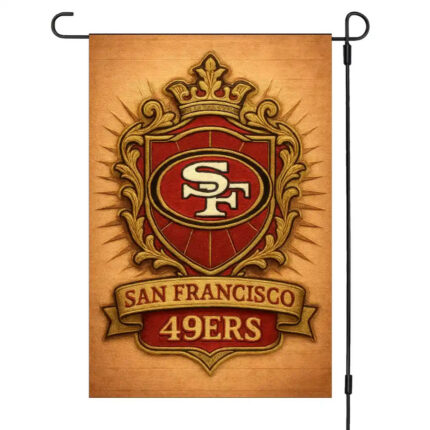 San Francisco 49ers Garden Flag 12"x18" NFL Double-Sided Outdoor Yard Banner Dec