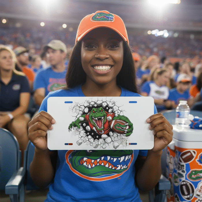 Florida Gators License Plate 6"x12" Aluminum Car Tag | Front Plate for UF Fans - Image 3