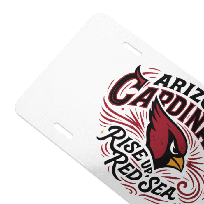 Arizona Cardinals License Plate | 6"x12" Metal Tag | Rise Up Red Sea Fans - Image 5