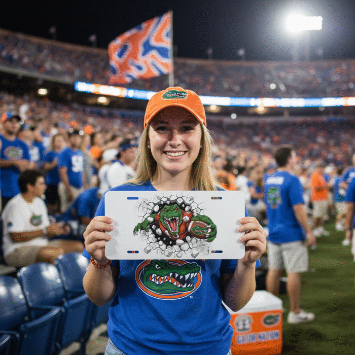 Florida Gators License Plate 6"x12" Aluminum Car Tag | Front Plate for UF Fans - Image 9