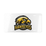 Iowa Hawkeyes License Plate on Car