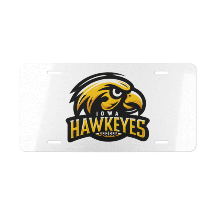 Iowa Hawkeyes License Plate on Car