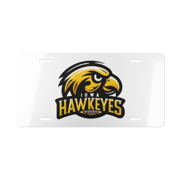 Iowa Hawkeyes License Plate on Car