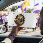 LSU Tigers License Plate 6"x12" Aluminum Car Tag | Metal Front Plate for Fans - Image 5