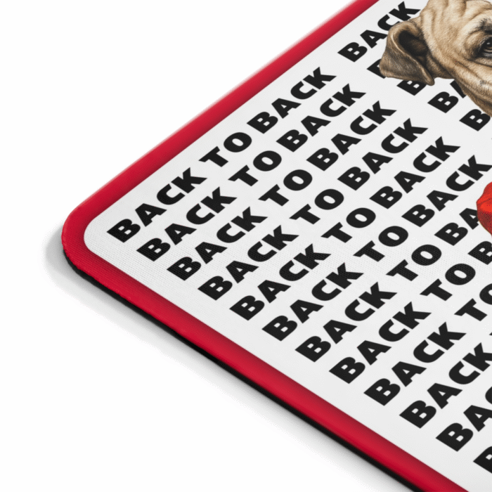 Georgia Bulldogs Mouse Pad – 2021–2022 Back-to-Back Champions | 9x7.5" Red Black - Image 3