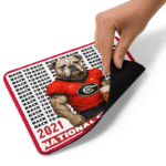 Georgia Bulldogs Mouse Pad – 2021–2022 Back-to-Back Champions | 9x7.5" Red Black - Image 5