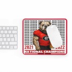 Georgia Bulldogs Mouse Pad – 2021–2022 Back-to-Back Champions | 9x7.5" Red Black - Image 6